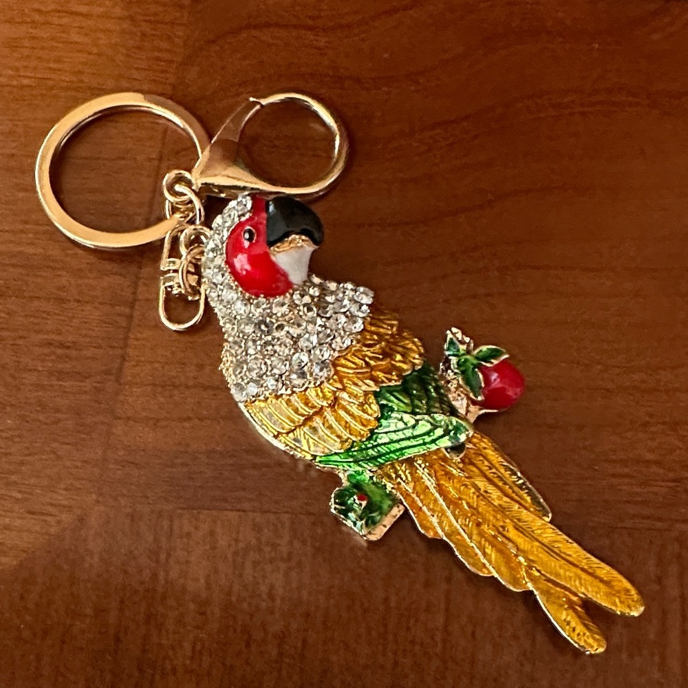 Colorful Parrot Keychain - Picture 4 of 5